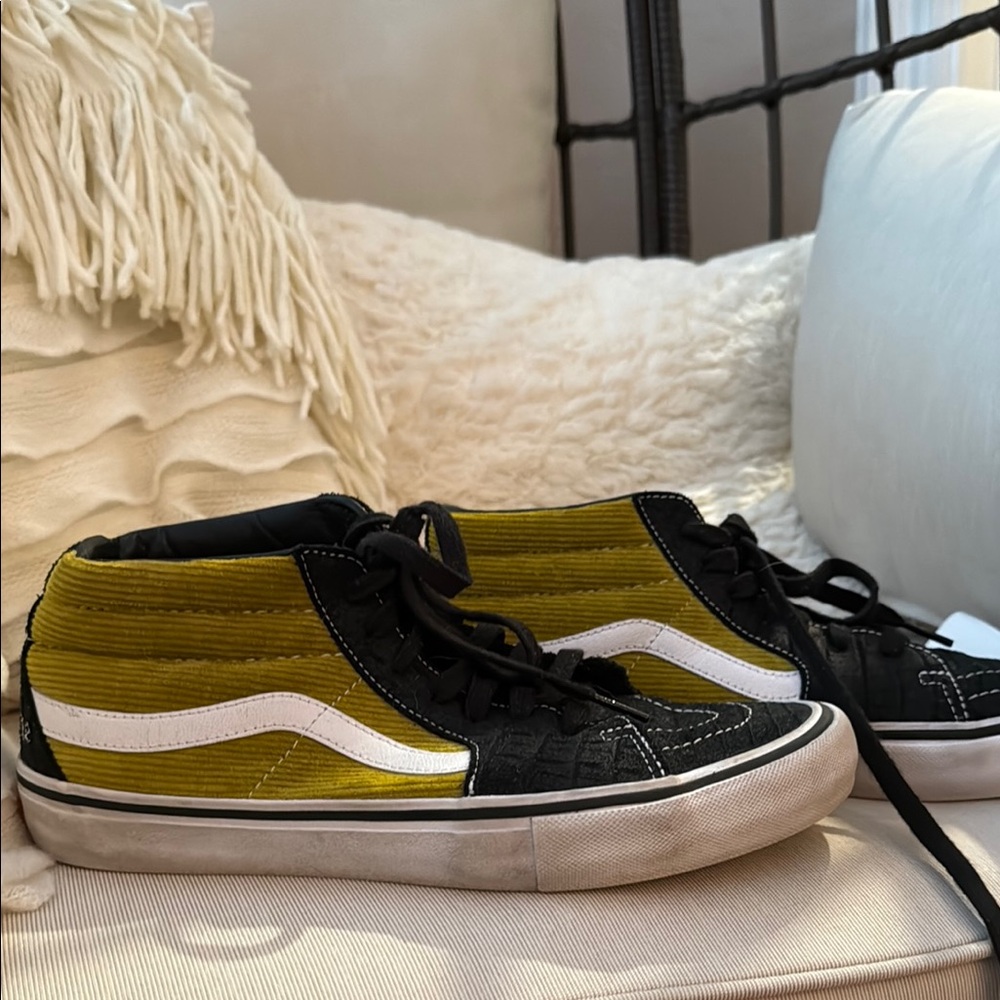 Supreme Black and Yellow Sneakers